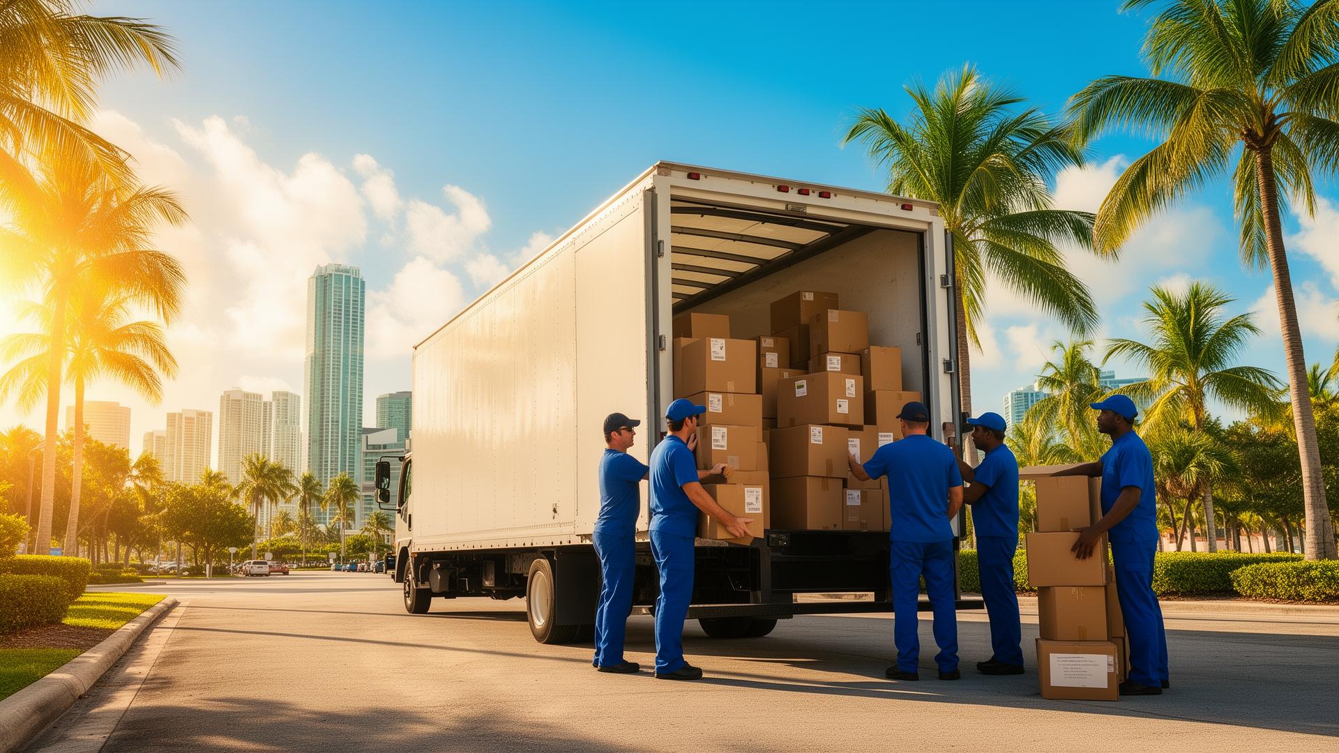 Hollywood Movers professional movers loading a truck